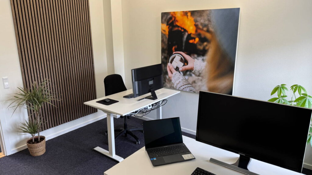 Kontoret kan indrettes på flere måder efter behov