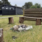 Bålplads i sommerhusets have