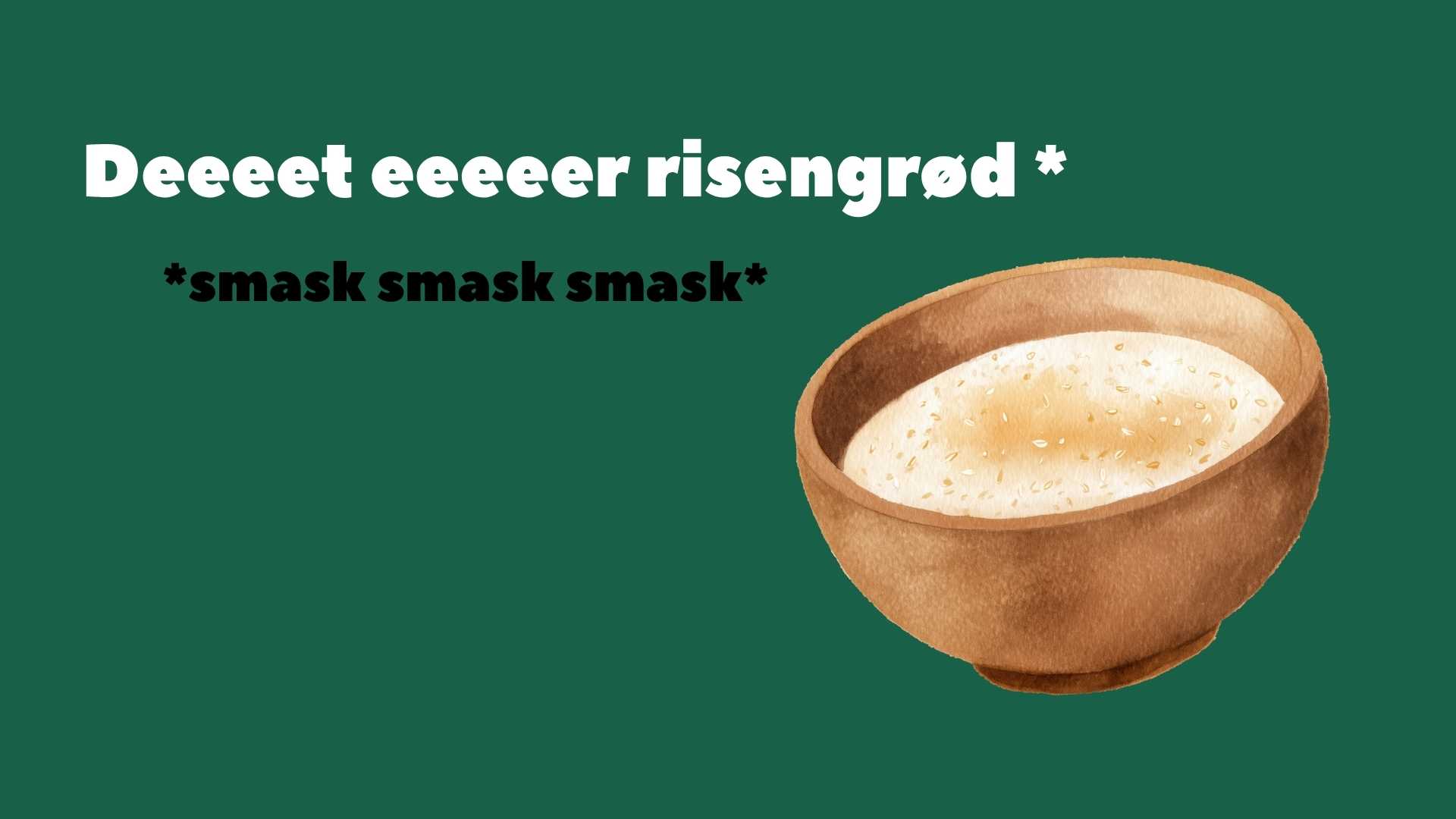 Risengrød til frokost i BusinessHouse