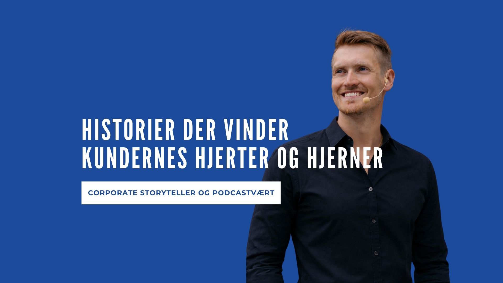 Christian Maigaard holder oplæg om storytelling i markedsføring.
